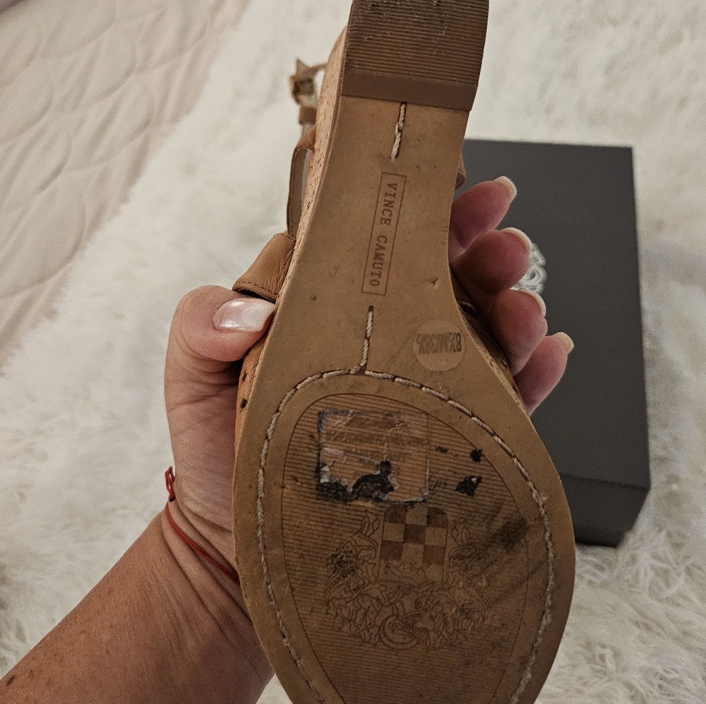 Vince Camuto High Heeled Cork Sandals